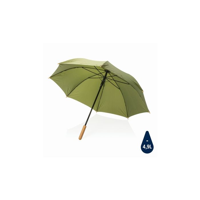 Bambusowy parasol automatyczny 23" Impact AWARE™ rPET zielony