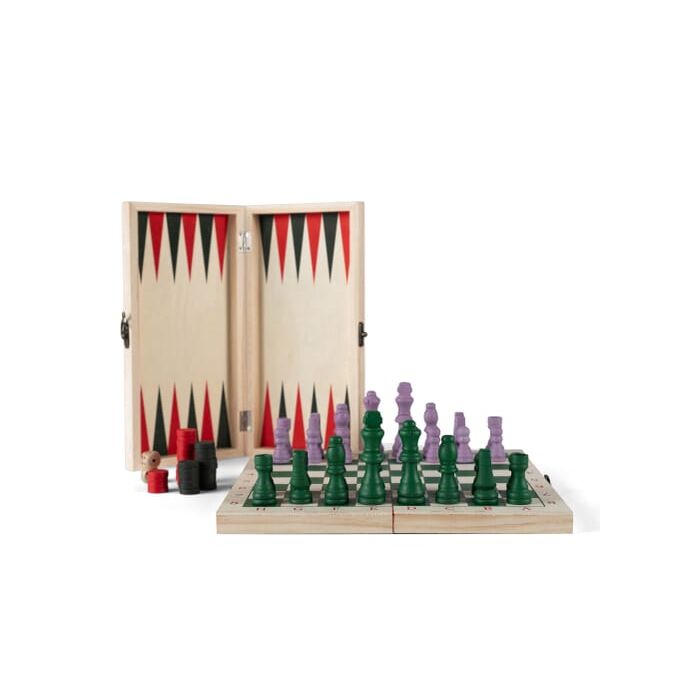 Byon Chess/Backgammon Game Beth, drewniany