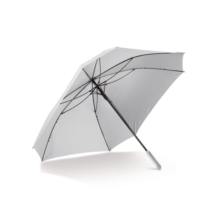 Deluxe 27” Parasol w kształcie kwadratu z pokrowcem, biały