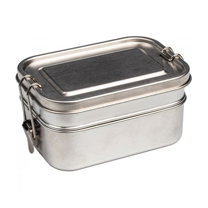 Lunch Box Dwupoziomowy PORTO ALEGRE 700 ml i 450 ml, szary