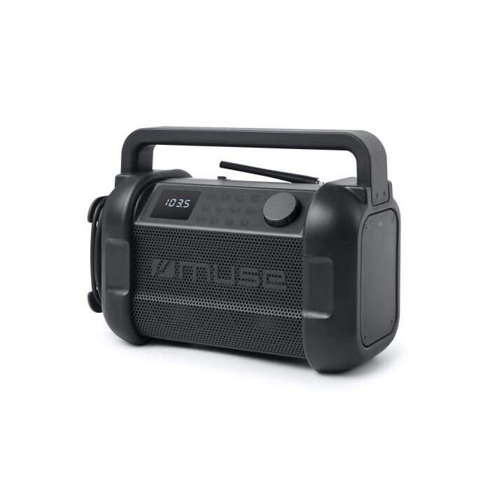 M-928 | Muse radio robocze z bluetooth 20W z radiem FM, czarny