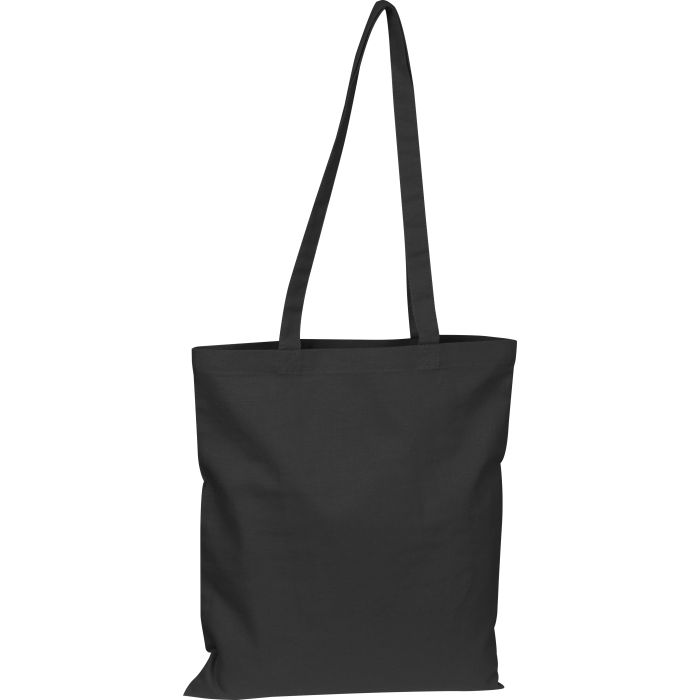 Torba bawełniana z długimi uszami 180 g/m2 BRANSLEY, czarny