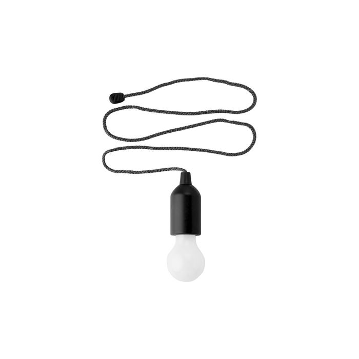 Wisząca lampka 1W LED "żarówka" czarny