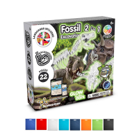 2 in 1 Fossil Excavation Kit IV. Gra edukacyjna dostarczany z torebką prezentową z włókniny (80 g/m²)