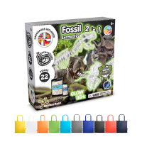 2 in 1 Fossil Excavation Kit V. Gra edukacyjna dostarczany ze składaną torbą prezentową 190T