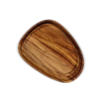 2-pak drewnianych tacek InSideOut o organicznym kształcie