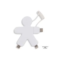 2064 | Xoopar Buddy Eco Charging Cable, biały