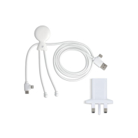 2090 - Długi kabel do ładowania Xoopar Mr Bio + adapter z wtyczką UK