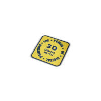 3D Digital Patch 7x7cm, transparentny