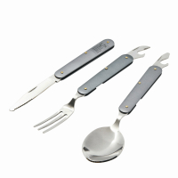 CAMPING - Trzyczęściowy zestaw sztućców na biwak