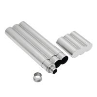 CIGAR STYLE - Piersiówka z miejscem na cygara.