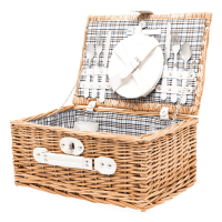 KINGS PARK - Wiklinowy koszyk piknikowy