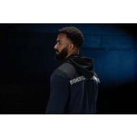 7104 Bluza 1/2 zip z kapturem