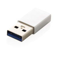 Adapter USB typu A do USB typu C srebrny