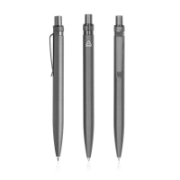 Aluminiowy długopis z recyklingu z kolorowym akcentem / Alur