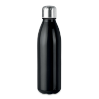 ASPEN GLASS - Szklana butelka 650 ml, Czarny