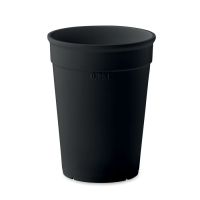 AWAYCUP - Kubek PP z 250 ml, Czarny