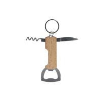 Bambusowy brelok z otwieraczem do butelek i wina