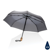 Bambusowy parasol automatyczny 21" Impact AWARE™ rPET antracytowy