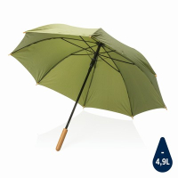 Bambusowy parasol automatyczny 23" Impact AWARE™ rPET zielony