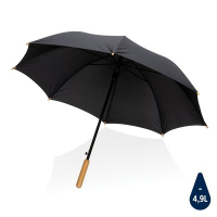 Bambusowy parasol automatyczny 23" Impact AWARE™ rPET czarny