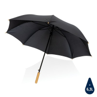 Bambusowy parasol automatyczny 27" Impact AWARE™ rPET czarny