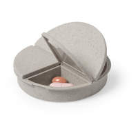 Bambusowy pojemnik na tabletki z 3 przegrodami neutralny