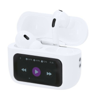 Bezprzewodowe słuchawki douszne ANC i ENC biały