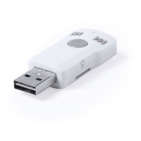 Bezprzewodowy odbiornik, mikrofon, funkcja odbierania połączeń, czytnik kart TF biały