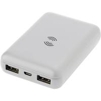 Bezprzewodowy power bank 5000 mAh biały