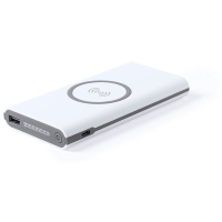 Bezprzewodowy power bank 6000 mAh, ładowarka bezprzewodowa 5W biały