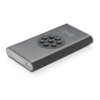 Bezprzewodowy power bank 8000 mAh z przyssawką czarny