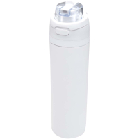 Bidon na wodę Theron 800 ml z jednowarstwowej stali nierdzewnej pochodzącej z recyklingu, certyfikowanej zgodnie z RCS, z pok