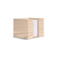 Blok 10x10x8.5cm w drewnianym pudełku kostkowym
