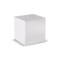 Blok kostka 10x10x10cm FSC, biały