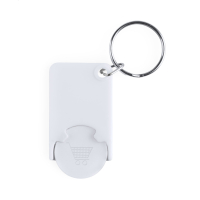 brelok do kluczy z miejscem na monete