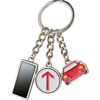 Brelok metalowy JOLANTA, wielokolorowy