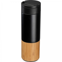 Butelka stalowa termiczna 500 ml, czarny