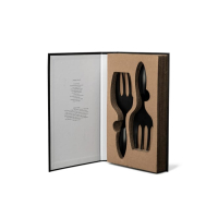 Byon Insalata Zestaw do serwowania sałatek, czarny