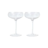 Byon Opacity zestaw 2 kieliszków do szampana ze stylowym wzorem szkła 300 ml