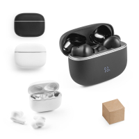 CAUBY. Bezprzewodowe słuchawki z ANC i 7 godzinami pracy baterii na ABS pochodzącego z recyklingu (100% rABS)