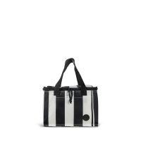 CITY TORBA TERMICZNA STRIPE rPET MAŁA, CZARNO-BIAŁY