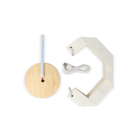 Coollux składana papierowa lampa LED Luna 25cm inspirowana origami