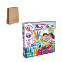 Crayon Factory Kit IV. Gra edukacyjna dostarczana z papierową torebką prezentową (115 g/m²)