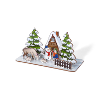 Dekoracja świąteczna ZIMA barwny