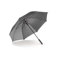 Deluxe 25 automatycznie otwierany parasol z podwójną czaszą, czarno / szary