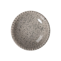 Ditte głęboki talerz do serwowania szary/czarny, szary