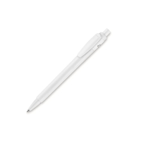 Długopis Baron 03 Recycled nieprzezroczysty, biało / biały