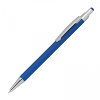 Długopis metalowy touch pen soft touch, niebieski