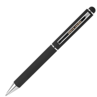 Długopis metalowy touch pen, soft touch CLAUDIE Pierre Cardin, czarny